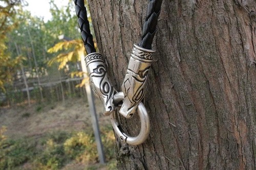 Vikings Odin's Pets Stainless Steel Necklace