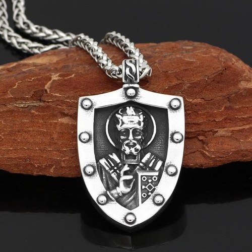 Templar Saint Nicholas Stainless Steel Necklace