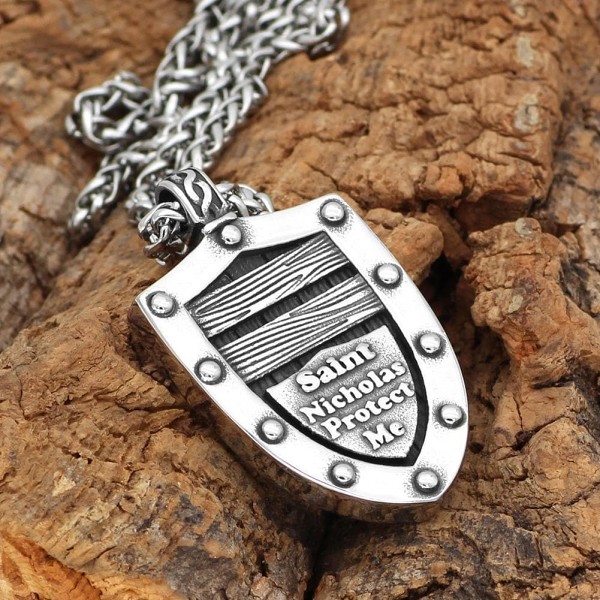 Templar Saint Nicholas Stainless Steel Necklace