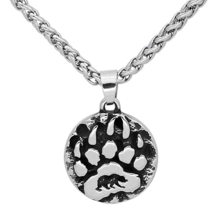 Vikings Bear Claw Stainless Steel Necklace