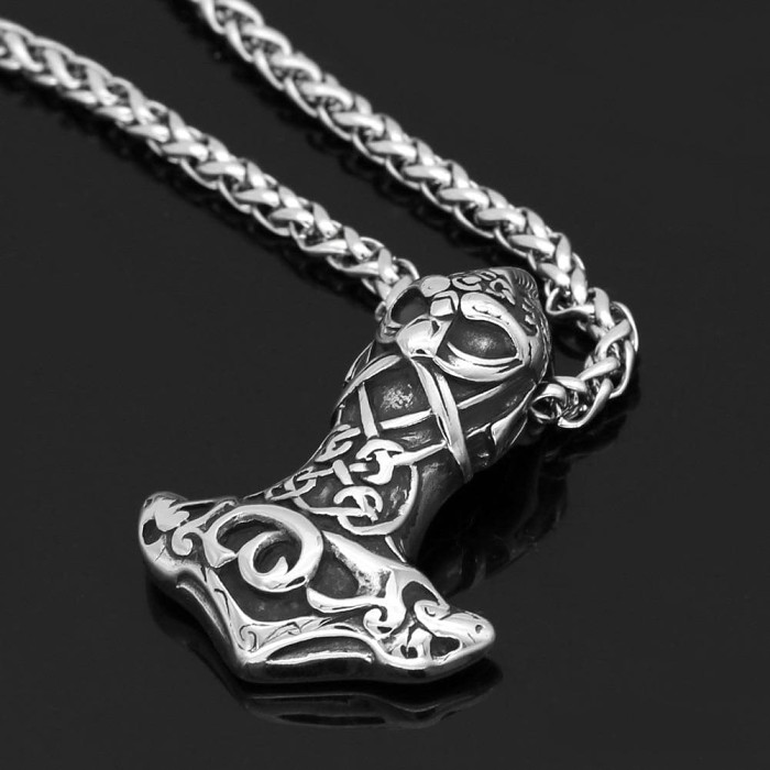 Viking Mjolnir Thor's Hammer Necklace