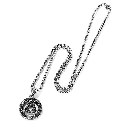 Celtic Trinity Triquetra Stainless Steel Necklace