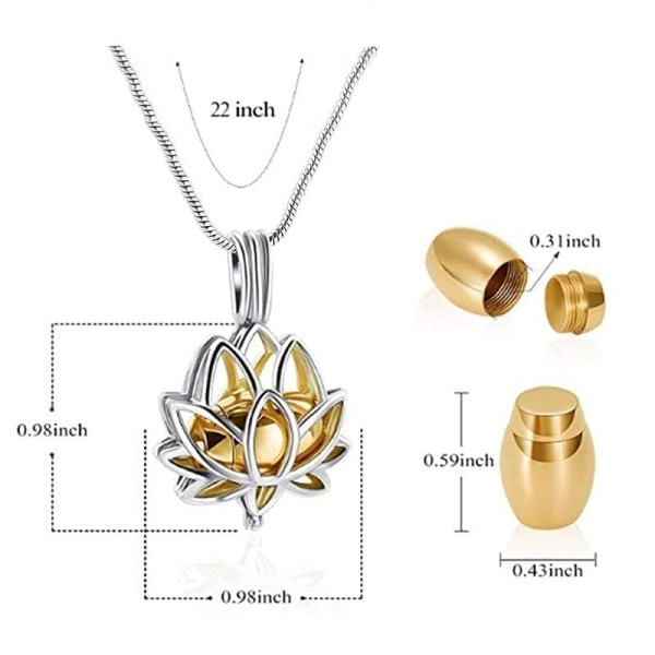 Ancient Egypt Lotus Stainless Steel Necklace