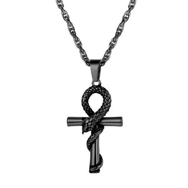 Ancient Egypt Ankh Cross Stainless Steel Necklace