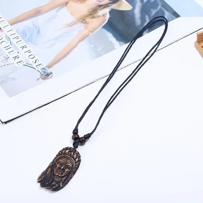Native American Totem-Pole Necklace