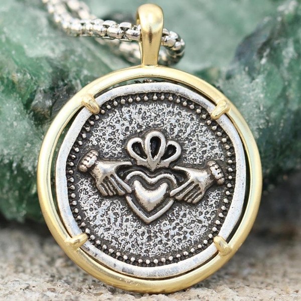 Celtic Claddagh Pendant Necklace