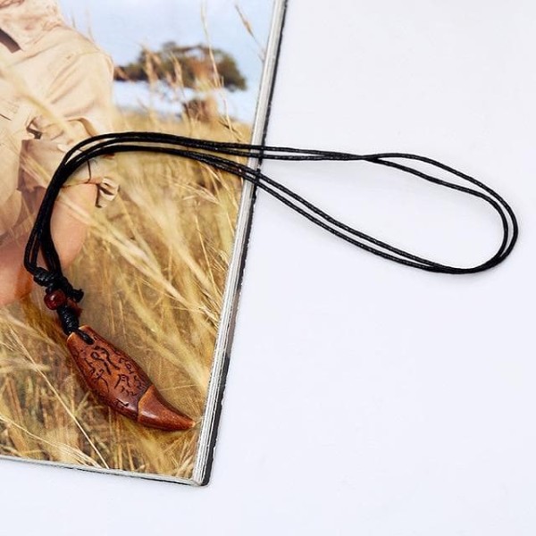 Native American Totem-Pole Necklace