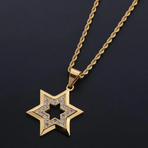 Freemasonic Star of David Solid Stainless Steel Necklace
