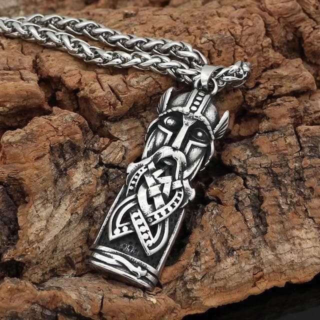 Vikings Odin Face Stainless Steel Necklace