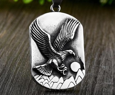 Native American Bird Eagle Stainless Steel Necklace