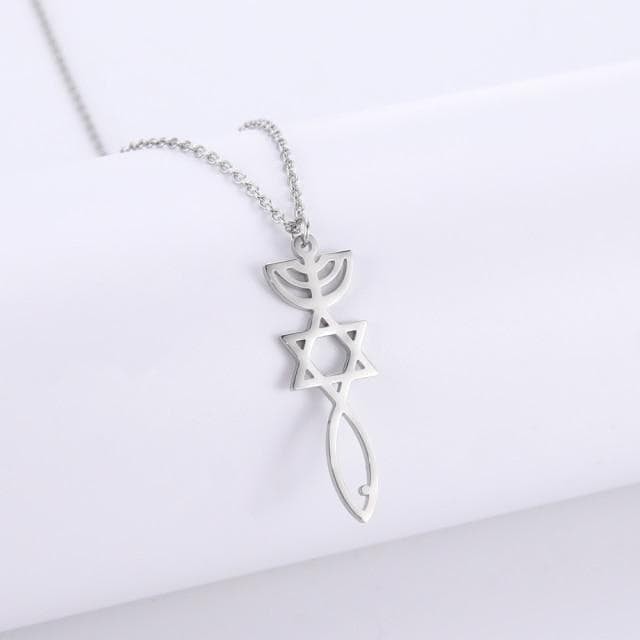 Freemasonic Six Pointed Star Stainless Steel Necklace