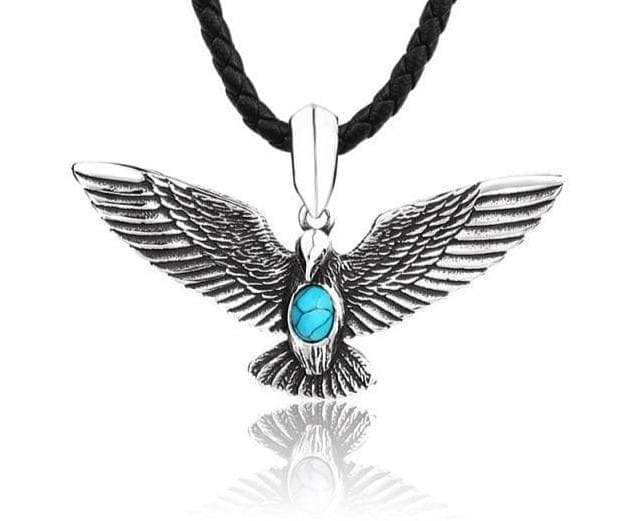 Native American Bird Eagle Stainless Steel Necklace