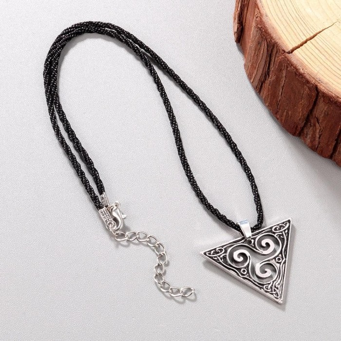 Celtic Slavic Triskelion Pendant Necklace