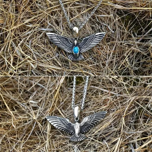 Native American Bird Eagle Stainless Steel Necklace
