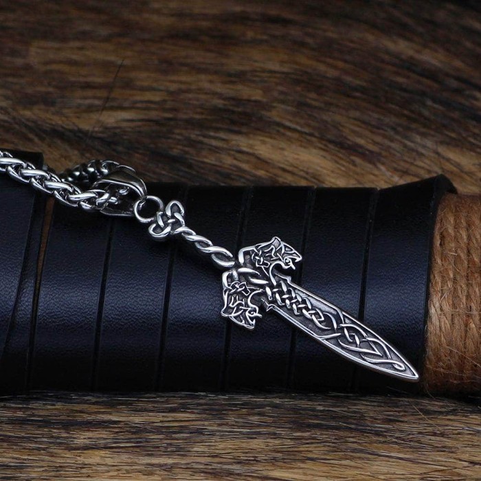 Viking Mammen Mjonir Stainless Steel Necklace