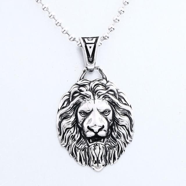 Ancient Greece Monster Lion Stainless Steel Necklace