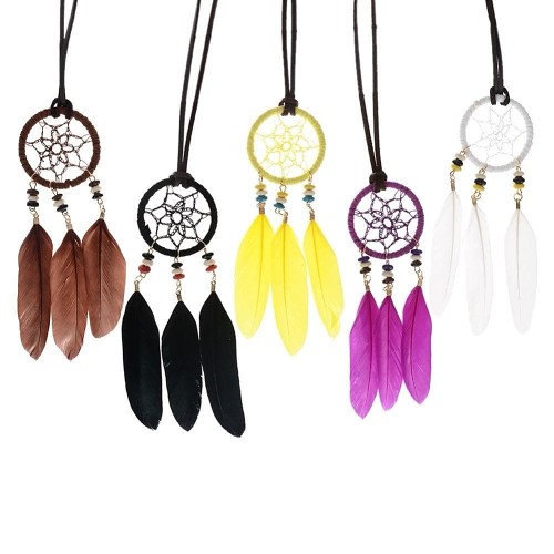 Native American Dreamcatcher Necklace