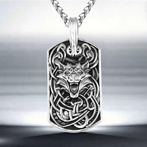 Viking Nordic Dragon Stainless Steel Necklace
