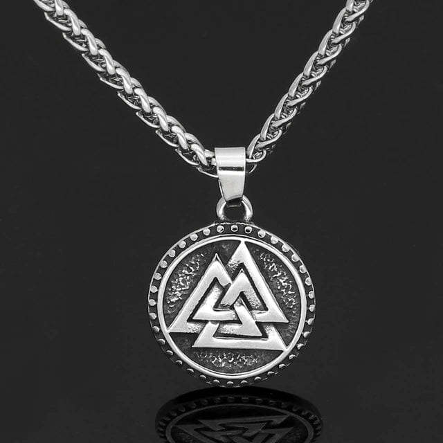 Vikings Valknut Solid Stainless Steel Necklace