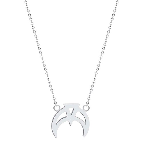 Wiccan Moon Stainless Steel Pendant Necklace
