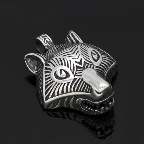 Vikings Wolf Fenrir Stainless Steel Necklace