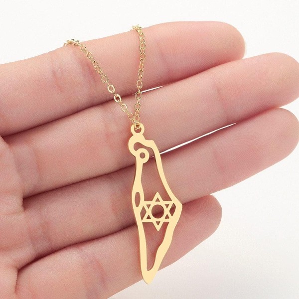 Templar Star of David Stainless Steel Pendant Necklace
