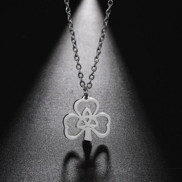 Vikings Valknut and Celtic Trinity knot Stainless Steel Necklace
