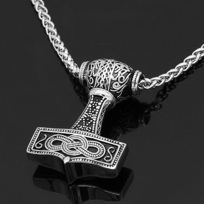 Vikings Mjölnir Stainless Steel Necklace