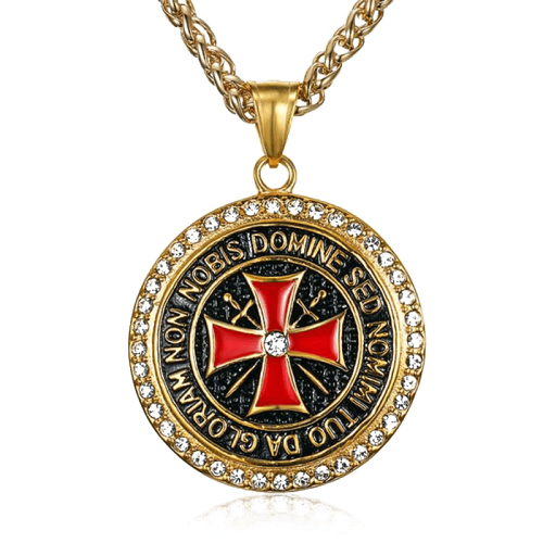 Knights Templar Stainless Steel Necklace