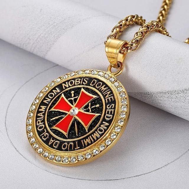 Knights Templar Stainless Steel Necklace