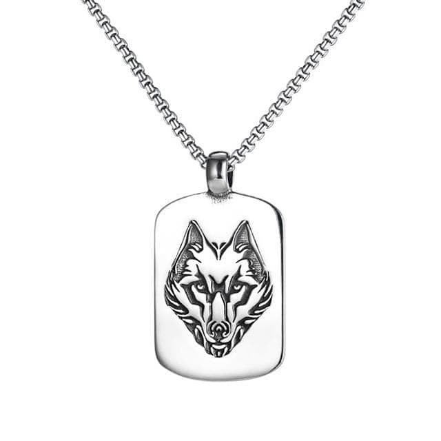 Viking Nordic Wolf Fenrir Stainless Steel Necklace