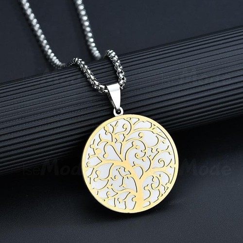 Vikings Yggdrasil Tree Stainless Steel Necklace