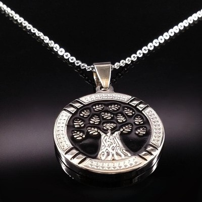 Viking Tree of Life Solid Stainless Steel Necklace