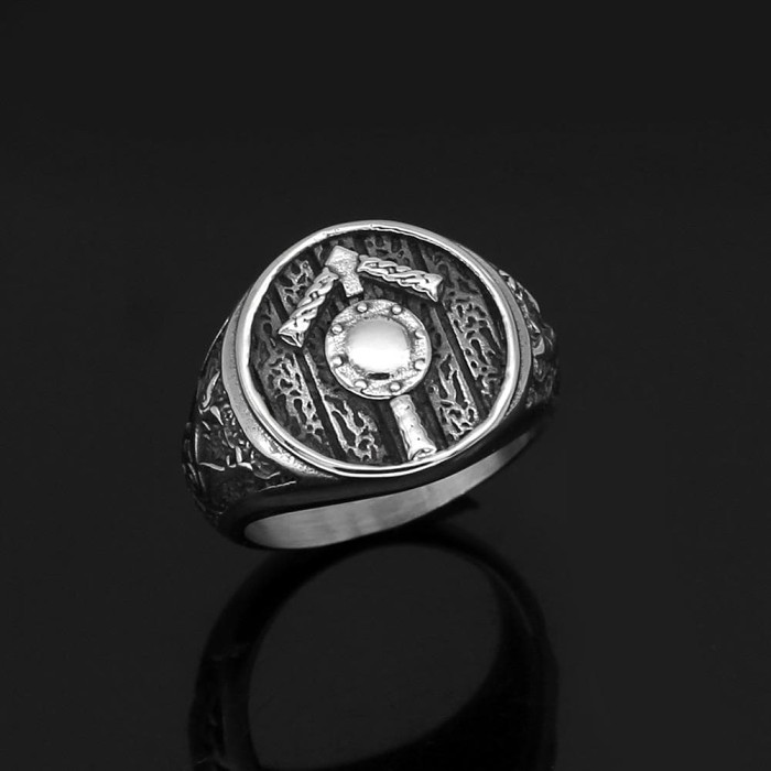 Vikings Tiwaz Rune Stainless Steel Ring
