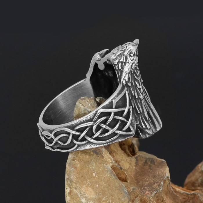 Viking Raven Ring