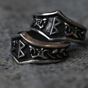 Vikings Berkanan Rune Adjustable Ring