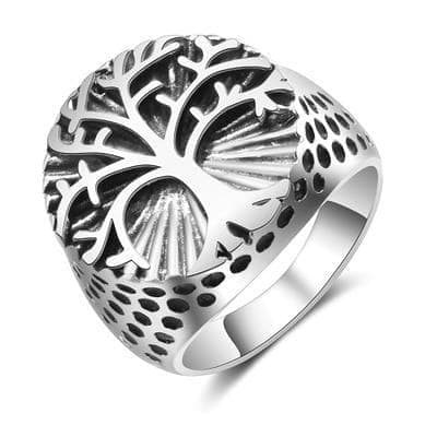 Viking Nordic Yggdrasil Tree of Life Ring