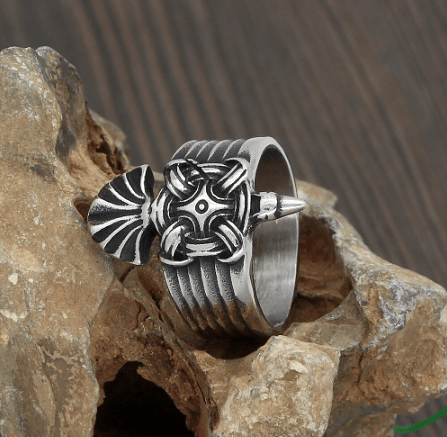 Vikings Raven Stainless Steel Ring