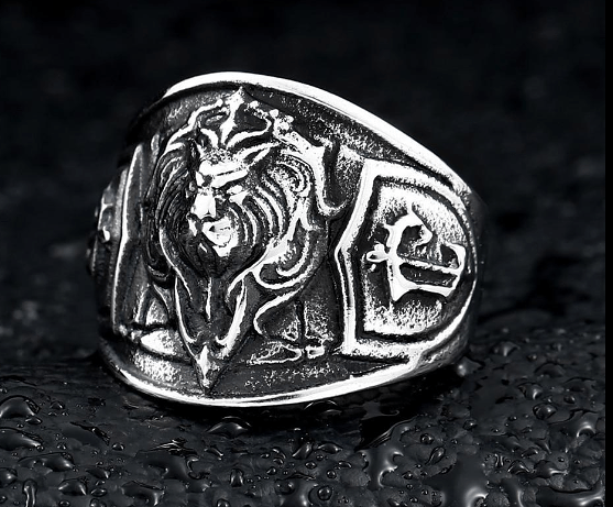 Ancient Greece Nemean Lion Stainless Steel Ring