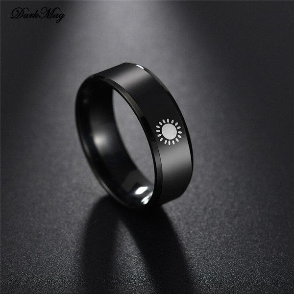 Ancient Wiccan Sun Solid Stainless Steel 316 Ring