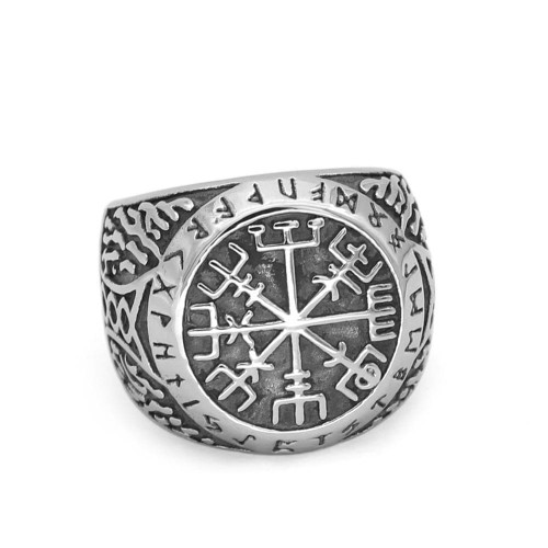 Vikings Compass Stainless Steel Ring