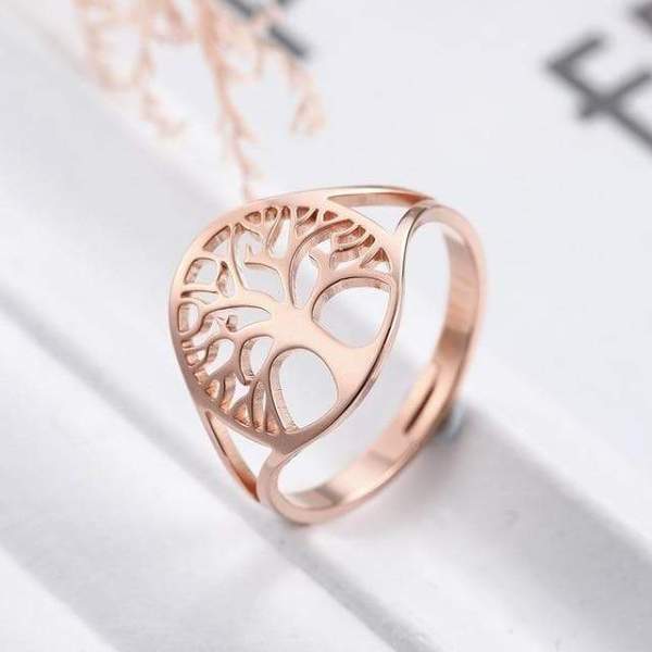 Viking Yggdrasil 316L Stainless Steel Adjustable Ring