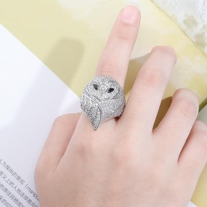 Native American Owl Nocturnal Bird Ring