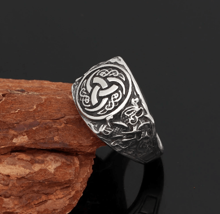 Vikings Odin's Horn Stainless Steel Ring