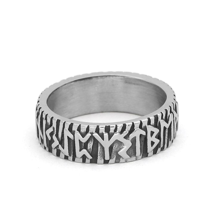 Vikings Rune Stainless Steel Ring