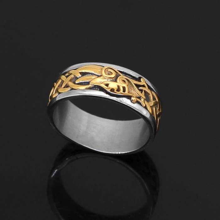 Vikings Dragon Stainless Steel Ring