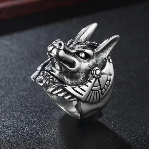 Ancient Greece God of Death Stainless Steel Ring