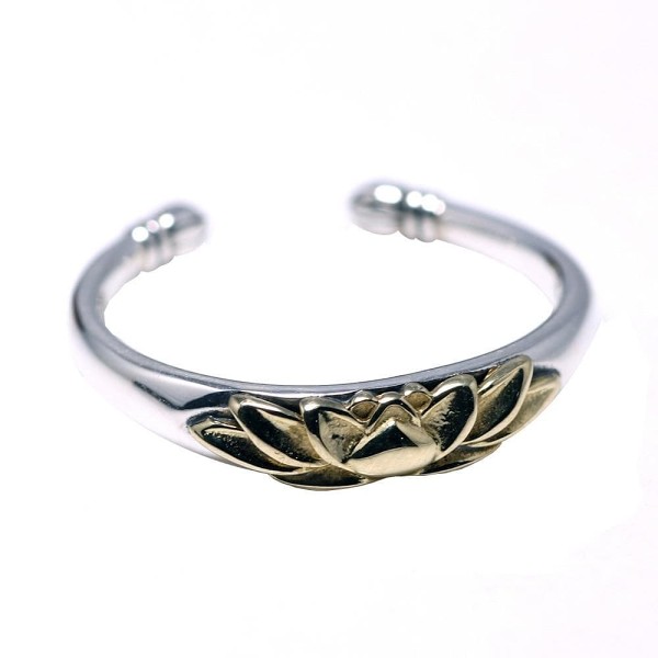 Ancient Egypt Water Lotus Sterling Silver Ring