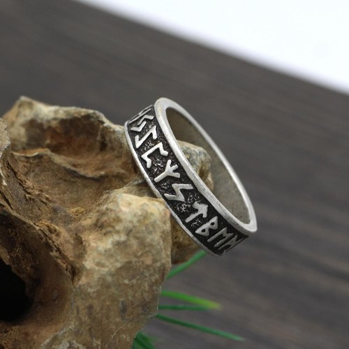 Vikings Runic Stainless Steel Ring