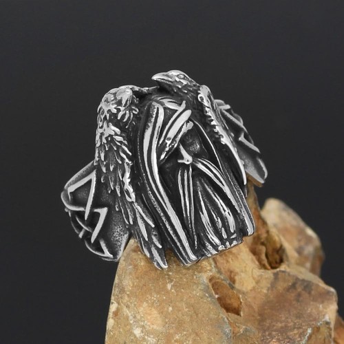 Viking Raven Ring